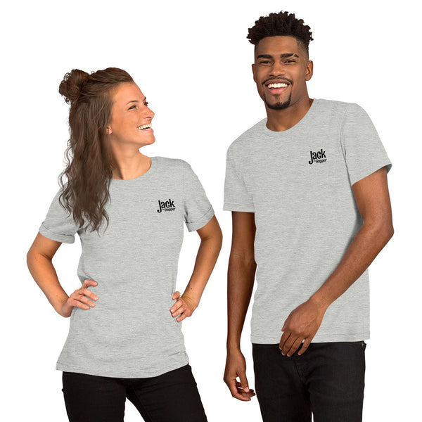 Jack the Hopper - Unisex t-shirt (black logo)
