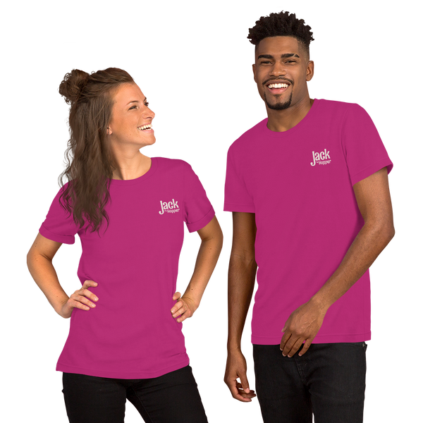 Jack the Hopper - Unisex t-shirt (white logo)