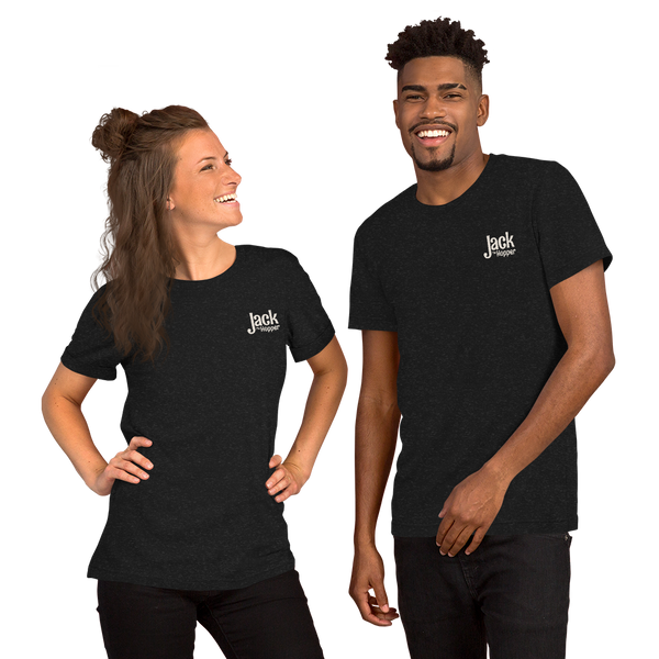 Jack the Hopper - Unisex t-shirt (white logo)
