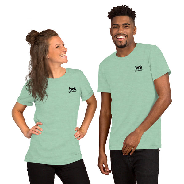 Jack the Hopper - Unisex t-shirt (black logo)