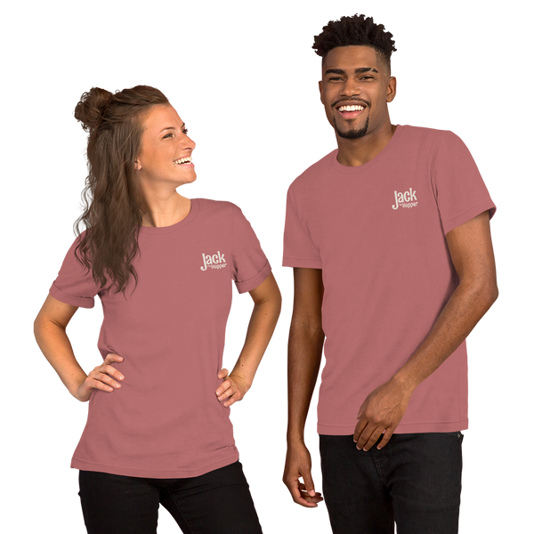Jack the Hopper - Unisex t-shirt (white logo)