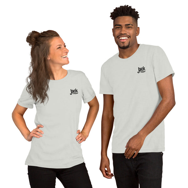 Jack the Hopper - Unisex t-shirt (black logo)