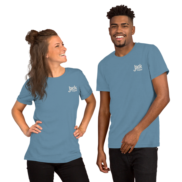 Jack the Hopper - Unisex t-shirt (white logo)