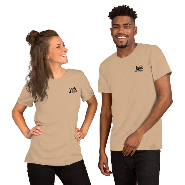 Jack the Hopper - Unisex t-shirt (black logo)