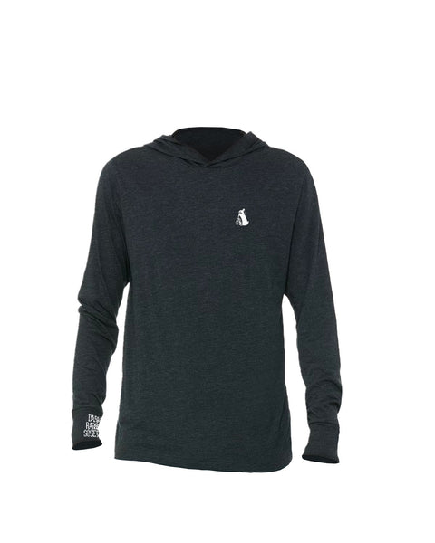 DRS Unisex Jersey Long Sleeve Hoodie (Charcoal Black)