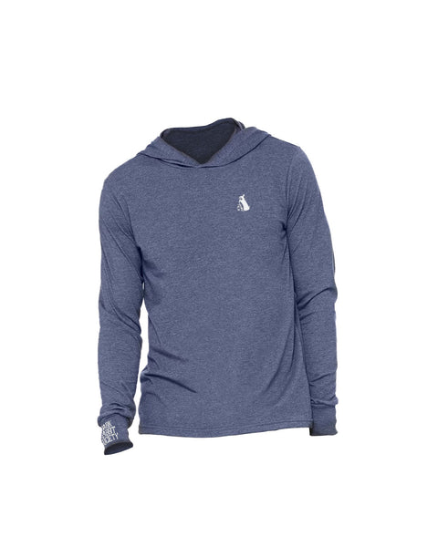 DRS Unisex Jersey Long Sleeve Hoodie (Navy)