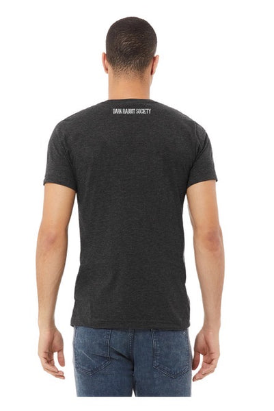 Dark Rabbit Society Unisex V-Neck (Dark Gray)